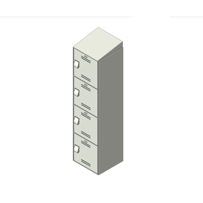 Four-Tier Narrow Locker