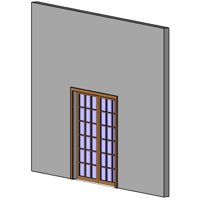 Double Flush Glass Door