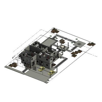 Single-family house with two floors