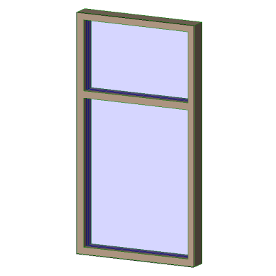 Sleek Aluminum Window 1x2