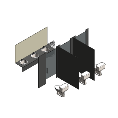 Public Restroom Partition