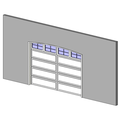 Elegant Garage Door with Four Windows