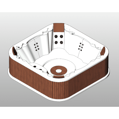 Square 6-Person Spa