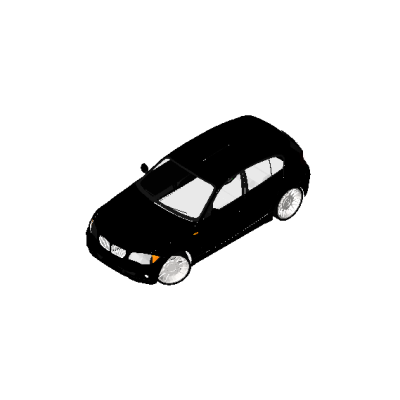 Black Compact car