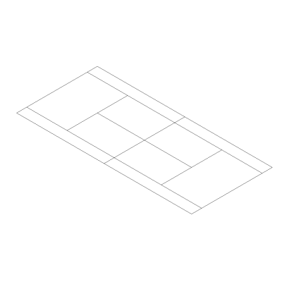 2D Tennis Court