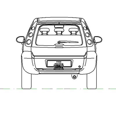CAR SMART FORFOUR - REVIT FAMILY 10848 (1)