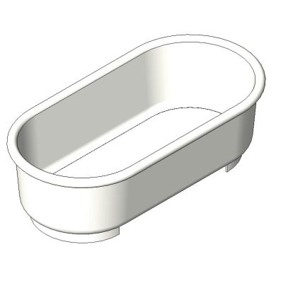 Freestanding Oval Bathtub