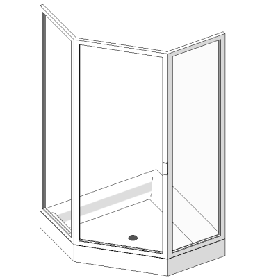 Shower Base    Enclosure-Corner